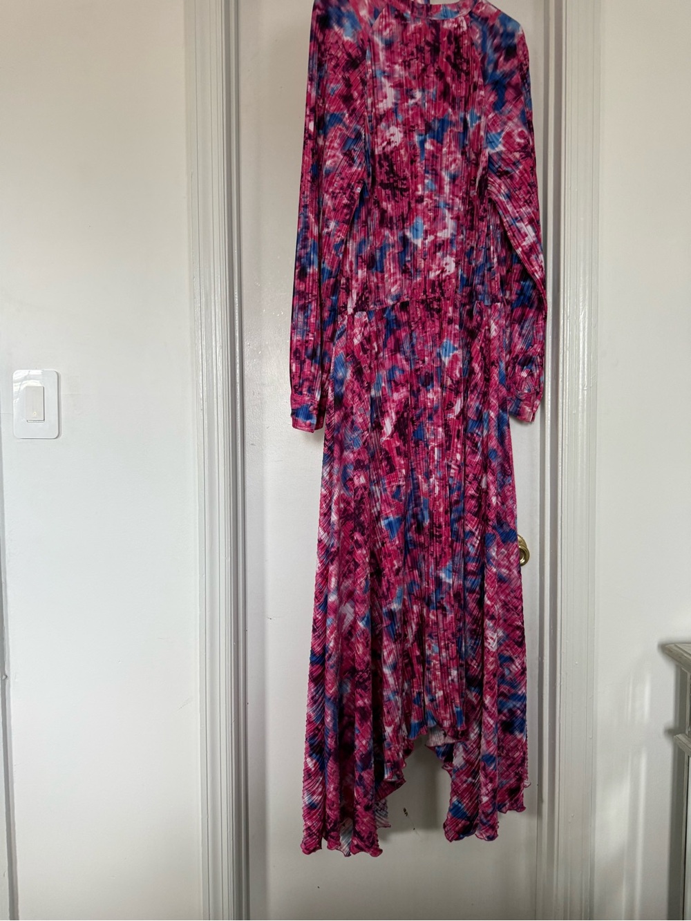 Scoop Pink & Blue Watercolor Maxi Dress - Picture 5 of 5